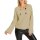 Cardigan with double-breasted decorative button placket, sand