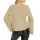Cardigan with double-breasted decorative button placket, sand