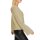 Cardigan with double-breasted decorative button placket, sand