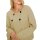 Cardigan with double-breasted decorative button placket, sand