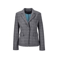 Wool-mix blazer in a check pattern with lapel collar,...
