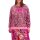 Sweatshirt with leopard print and statement print, pink patterned