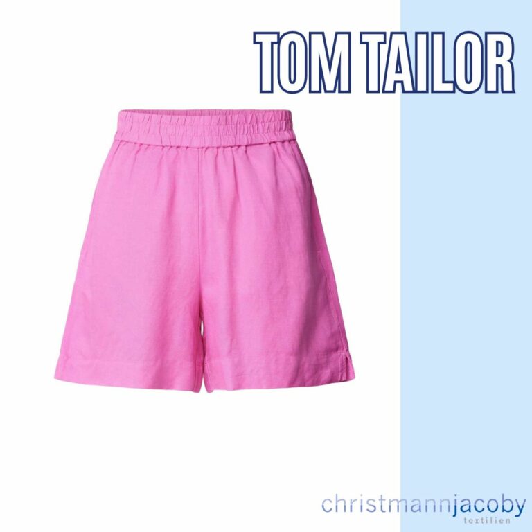 Marken-Leinenshorts, pink von Tom Tailor