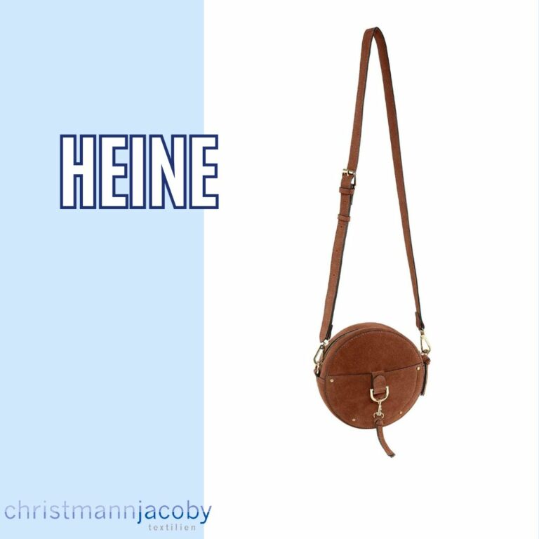 VELOURSLEDERTASCHE, COGNAC von Heine