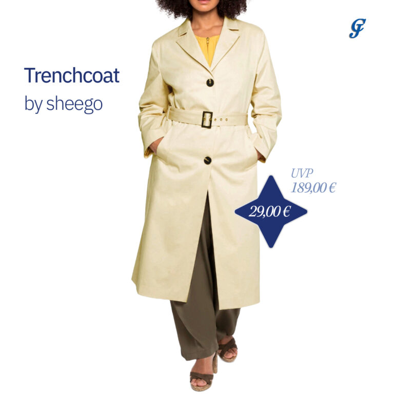 Beiger Trenchcoat von Sheego