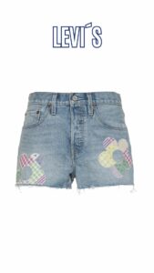 Marken-Damen-Jeansshorts 501*Original, hellblau von LEVI'S