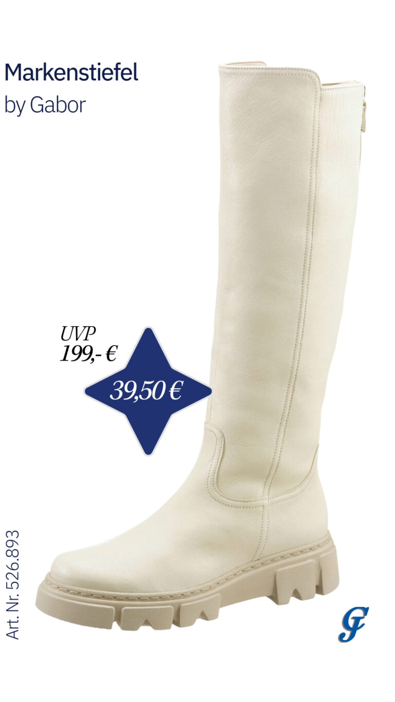 Marken-Lamm-Nappaleder-Stiefel, creme