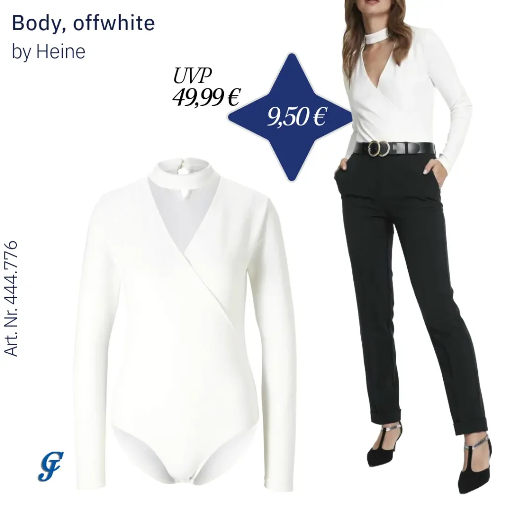 Body in Offwhite von Heine – Restposten im Dessous Großhandel