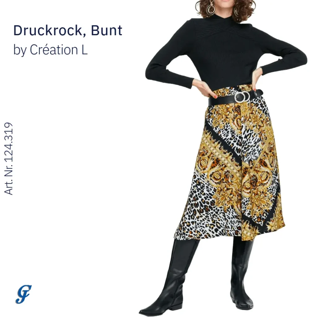 Bunter Druckrock von Création L