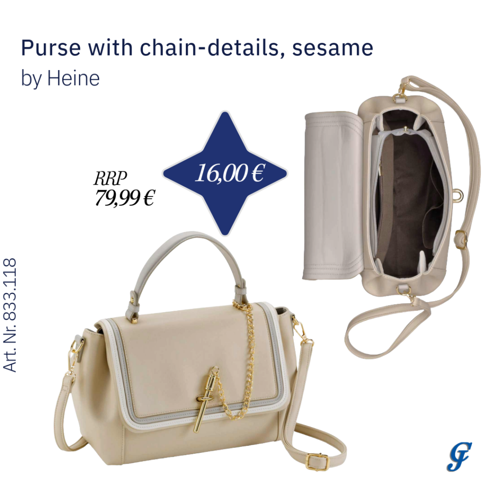 Sesame purse with chain-details by Heine – Trendy wholesale women's accessories