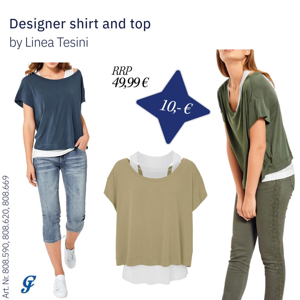 Designer shirt and top in various colours by Linea Tesini – Premium women's fashion for wholesale buyers