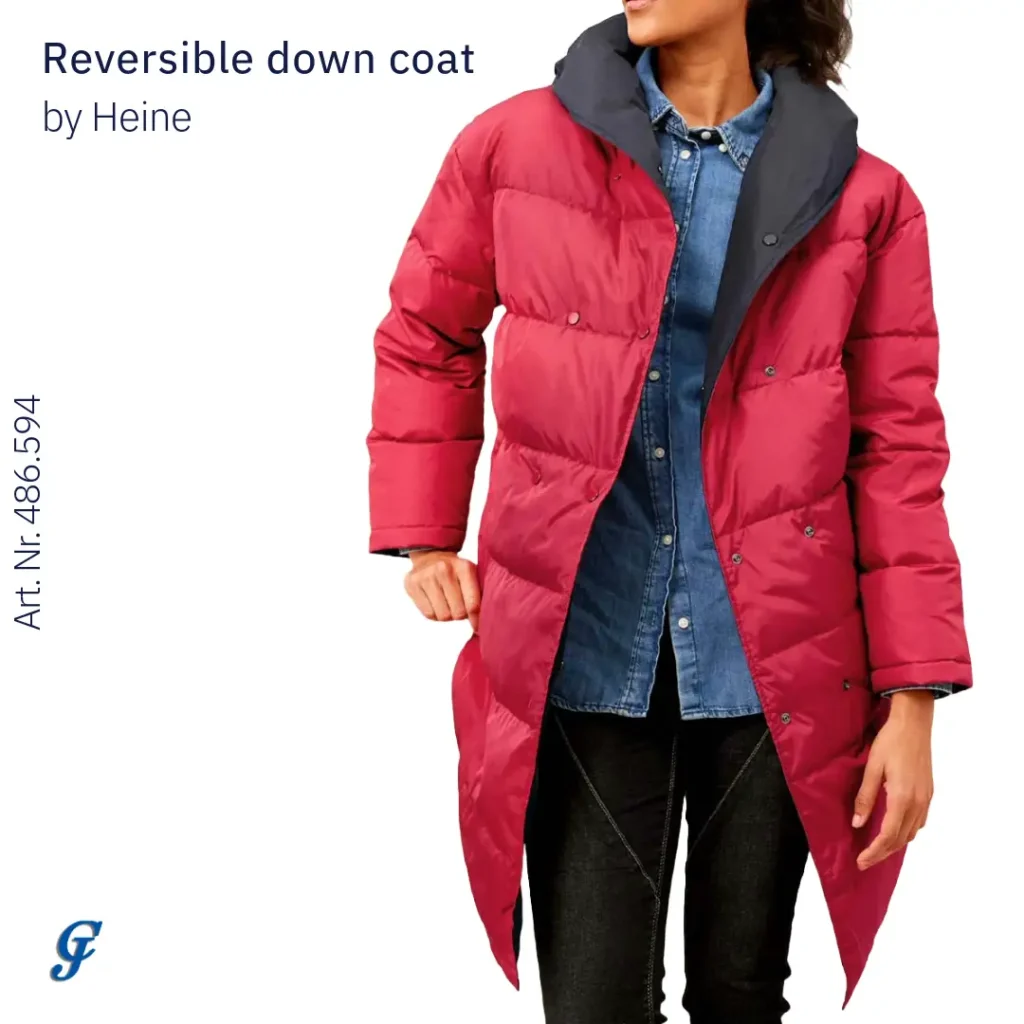 Reversible down coat by Heine – Practical wholesale outerwear for retailers